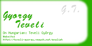 gyorgy teveli business card