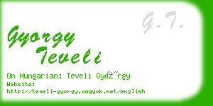 gyorgy teveli business card